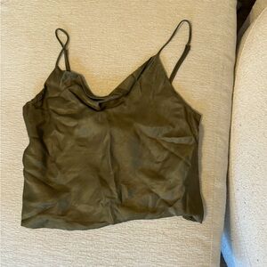 Zara Silk Green Tank
